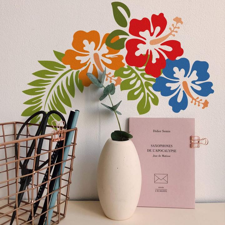 Produktbild Trenddeko Hibiskusblüten - - (60 x 40 cm, 80 x 54 cm, 100 x 67 cm)