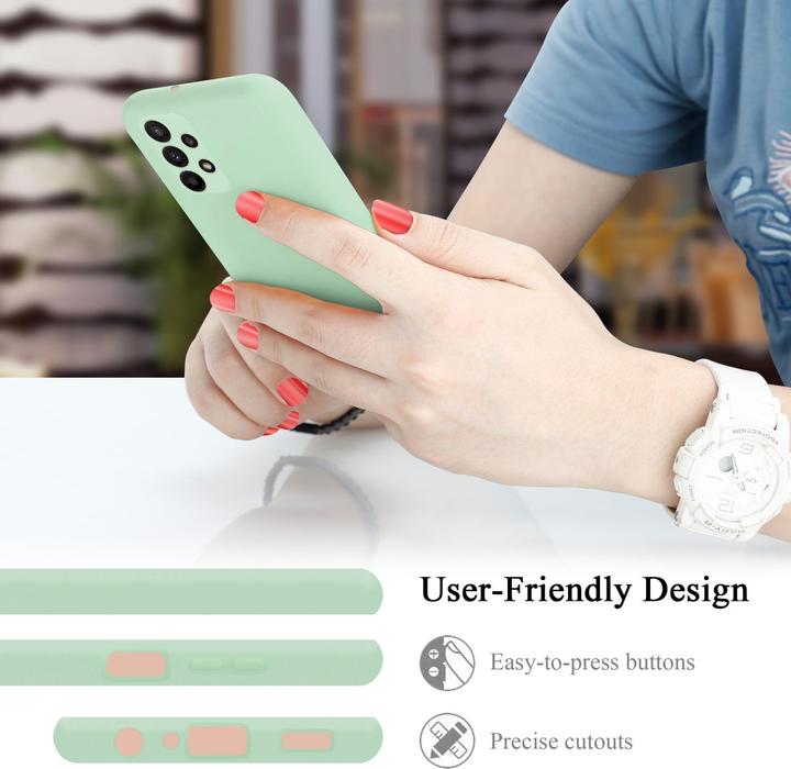 Produktbild Cadorabo TPU Liquid Silicone Case Hülle für Samsung Galaxy A23 4G / 5G (Samsung Galaxy A23, Samsung Galaxy A23 5G)
