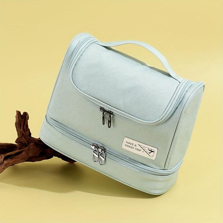 Actual product image Only-Bags.Store Separate dry and wet toiletry bag, travel cosmetics storage bag with a large