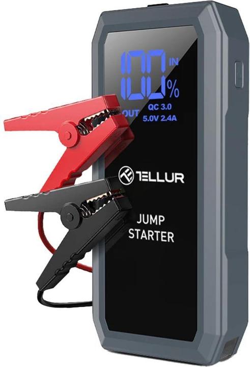 Immagine prodotto Tellur Avviatore portatile per auto, 1500A, banca di energia, 16800mAh, luce LED (1500 A, 16800 mAh)
