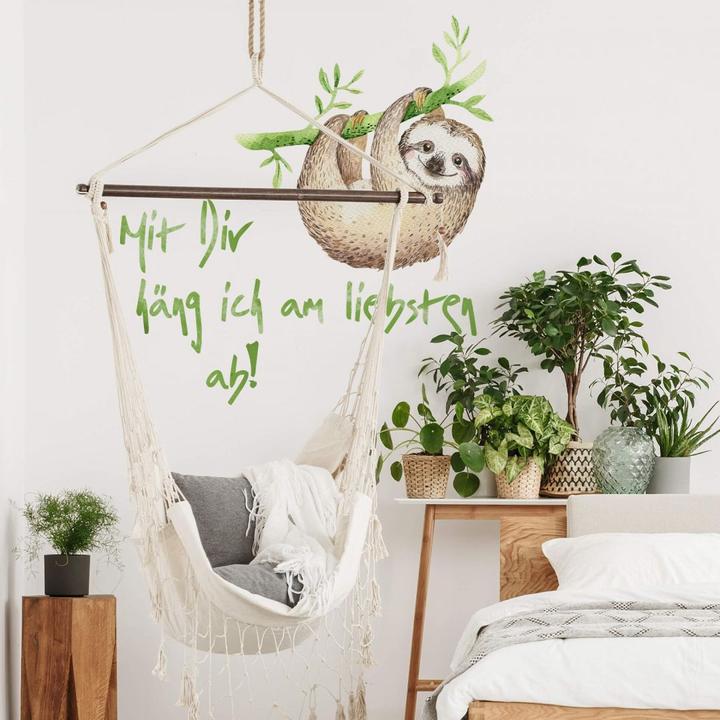 Produktbild Trenddeko Kvilis - Mit Dir häng ich am liebsten am liebsten ab (48 x 40 cm)