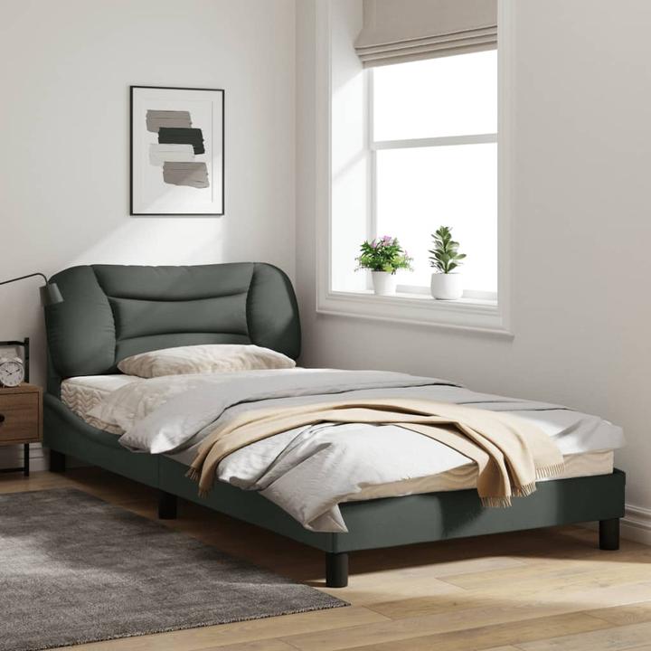 Image du produit VidaXL Cadre de lit avec tissu LED (100 x 200 cm)