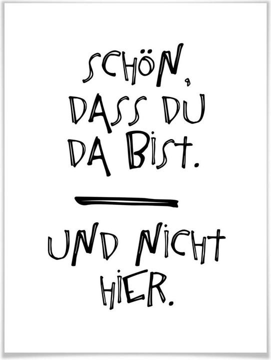 Produktbild Trenddeko Schön, dass du da bist (30 x 40 cm)