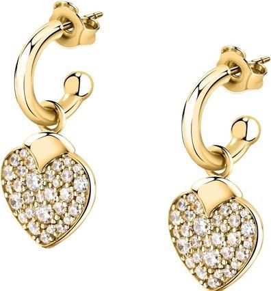 Actual product image Morellato Romantic gold-plated earrings 2 in 1 Hearts Istanti SAVZ15