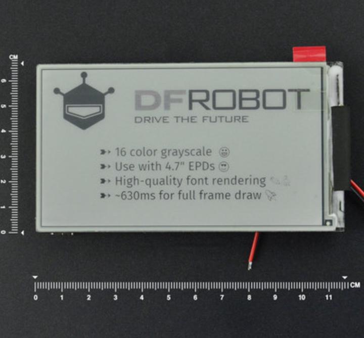 Immagine prodotto DFRobot Display E-Ink da 4,7 pollici 540x960 con ESP32