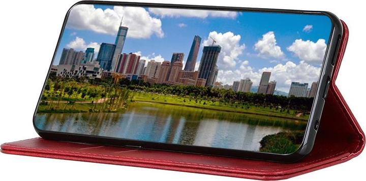 Produktbild Cover-Discount Xiaomi Redmi Note 11 - Stand Flip Case Hülle weinrot (Xiaomi Redmi Note 11)