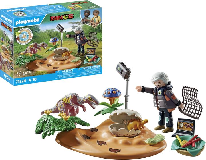 Actual product image Playmobil Stegosaurus nest with egg thief (71526)