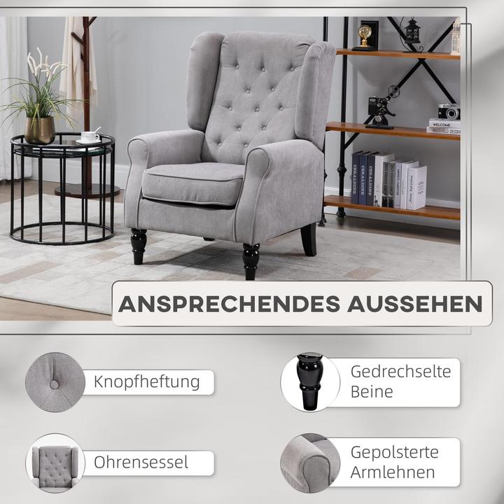 Image du produit Outsunny Fauteuil à oreilles