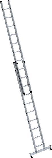 Produktbild Munk Sprossen-Schiebeleiter 2-teilig ohne Traverse 2x6 Sprossen (Anlegeleiter, 410 cm)