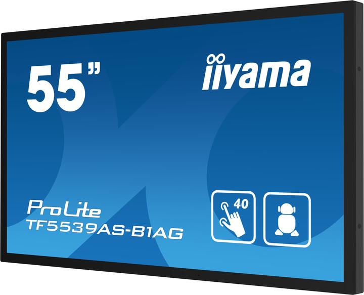 Produktbild iiyama 139cm (54,6") TF5539AS-B1AG 16:9 M-Touch 2xHDMI+Dp (3840 x 2160 Pixel, 54.60")