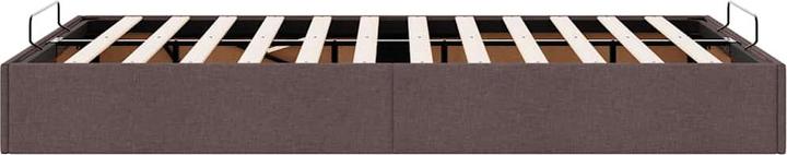 Produktbild VidaXL Ottoman-Bett ohne Matratze Dunkelbraun 120x190 cm Stoff (120 x 190 cm)