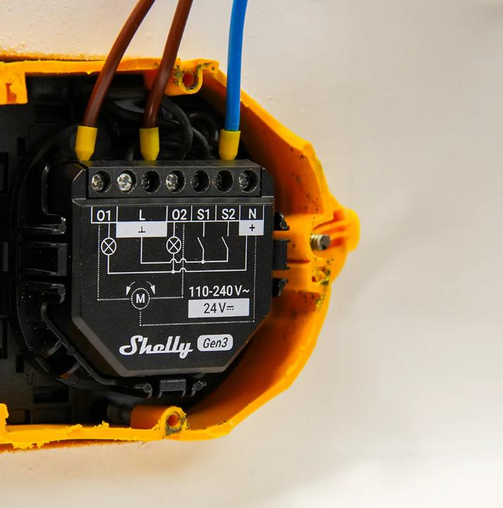 Produktbild Shelly 2PM Gen3 x4 (Schaltaktor)