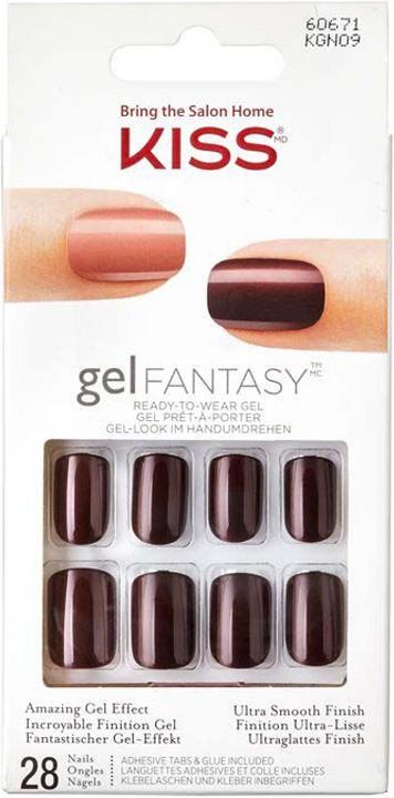 Immagine prodotto KISS Gel Fantasy Nail Kit - Absolutely Fabulous (Unghie artificiali, Trasparente, Bordeaux)