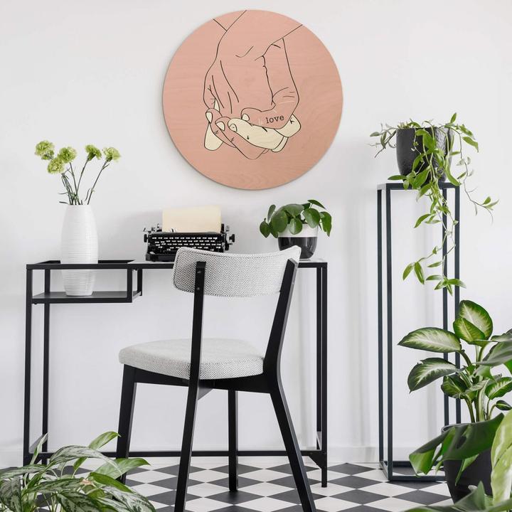 Actual product image Trenddeko Hand in hand (Ø 30 cm)