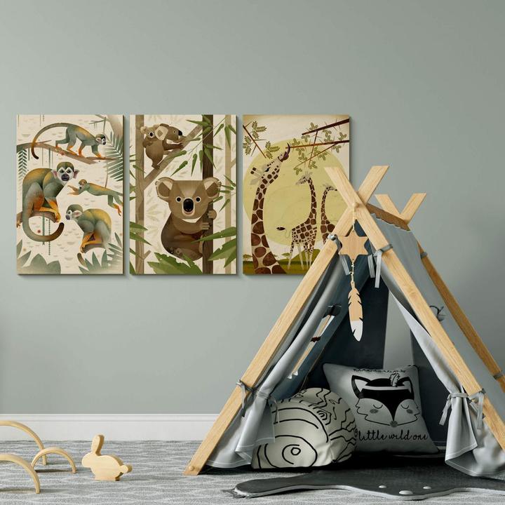 Produktbild Trenddeko Squirrel Monkeys (30 x 45 cm)