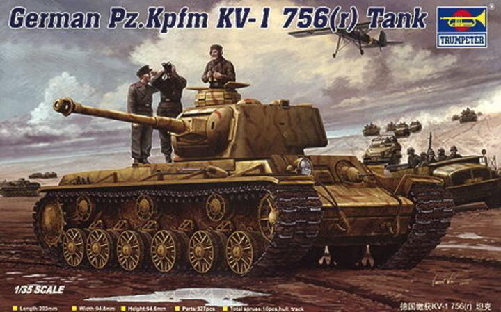 Immagine prodotto Trumpeter Pz.Kpfm. Carro armato KV-1 756(r)