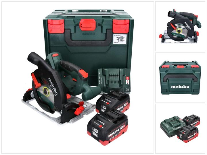 Actual product image Metabo KS 18 LTX 57 Cordless circular saw 18 V 165 x 20 mm ( 601857840 ) + 2x 10.0 Ah battery + charger