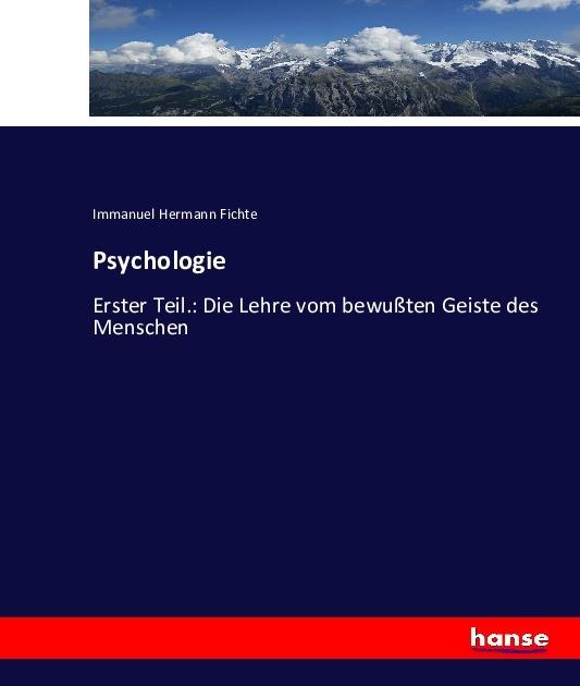 Produktbild Psychologie (Deutsch, Immanuel Hermann Fichte, 2016)