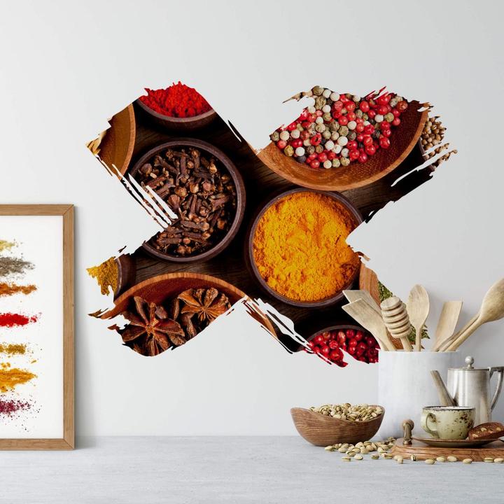 Produktbild Trenddeko Gewürze durchkreuzt (100 x 77 cm)