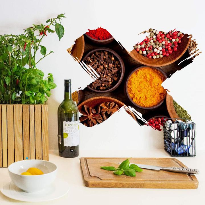 Produktbild Trenddeko Gewürze durchkreuzt (100 x 77 cm)