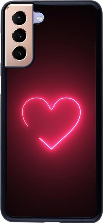 Produktbild PhoneLook Hülle Valentine 2023 single neon heart (Samsung Galaxy S21+ 5G)