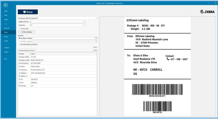 Actual product image Zebra Software Designer Professional 3