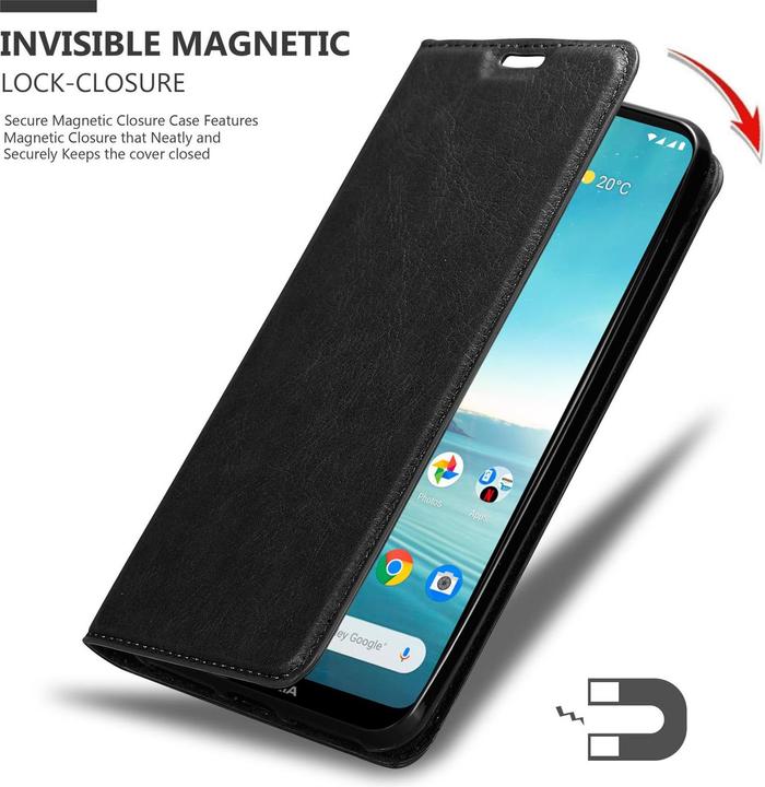 Immagine prodotto Cadorabo Copertina magnetica invisibile del libro (Nokia 3.4)