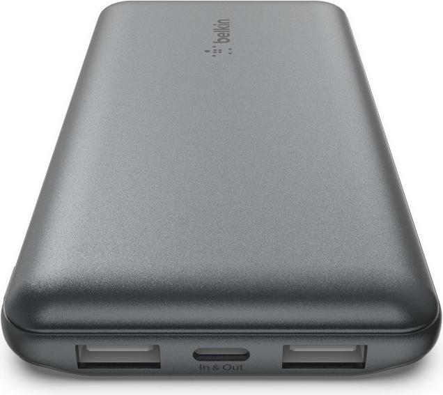 Actual product image Belkin 10k power bank 15w space grey (10000 mAh, 15 W, 37 Wh)