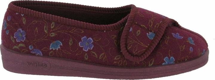 Actual product image Comfylux Diana Slippers With Velcro Floral Pattern (40)