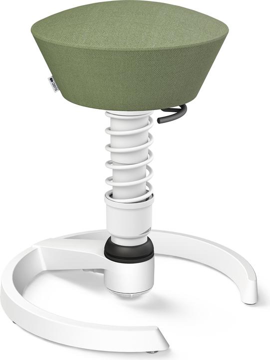 Actual product image Aeris Office stool Swopper 101STWHWH white/green, with glides
