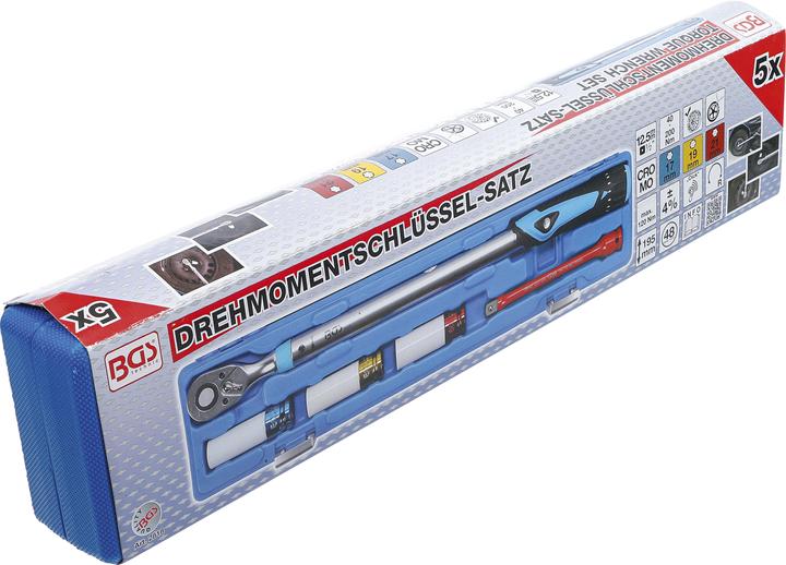 Produktbild BGS Drehmomentschlüssel-Satz 12,5 mm (1/2") 40 - 200 Nm (1/2", 40 Nm, 200 Nm)