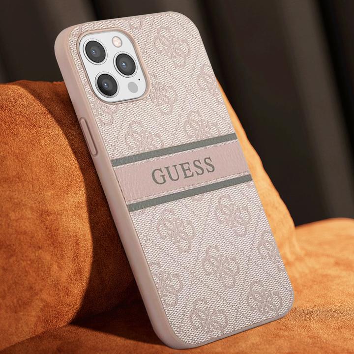 Actual product image Guess Hard Cover 4G Printed Stripe (Apple iPhone 12 Pro Max)