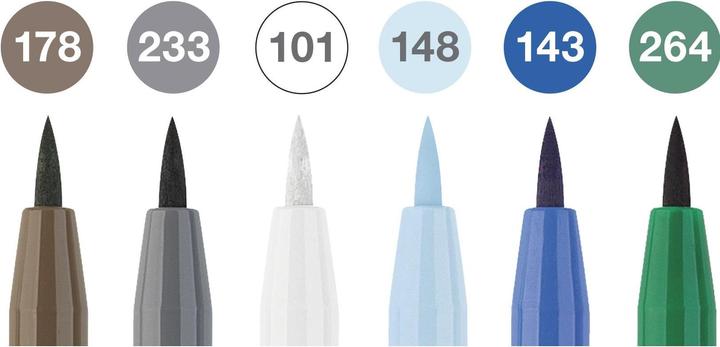 Actual product image Faber-Castell Ink pen PITT Artist Pen Winter 6 pieces (Multicoloured, 6 x)