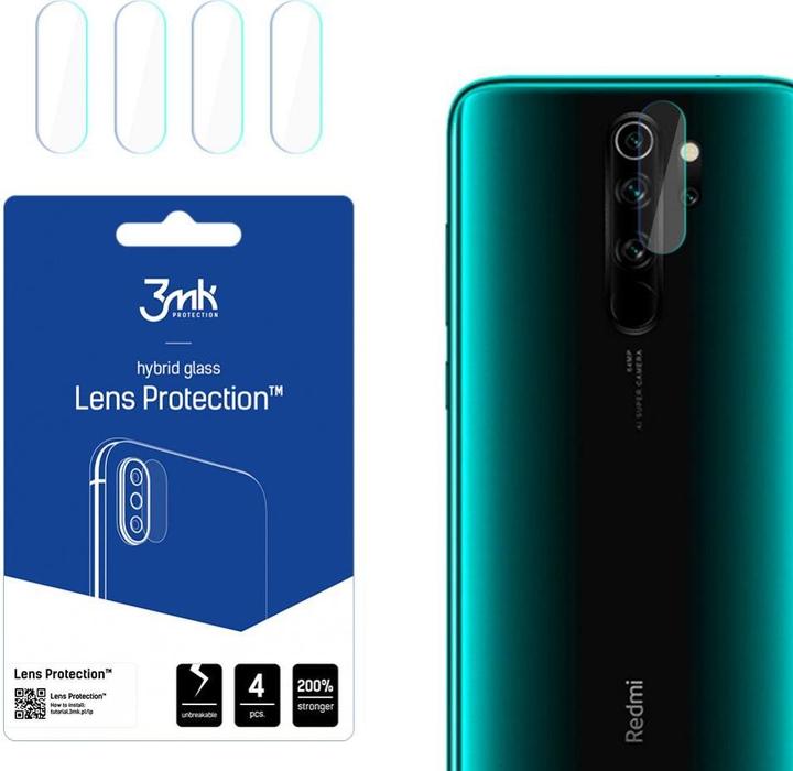 3MK Verre de protection de la caméra, verre de la caméra (1 pièce(s), Xiaomi Redmi Note 8 Pro)