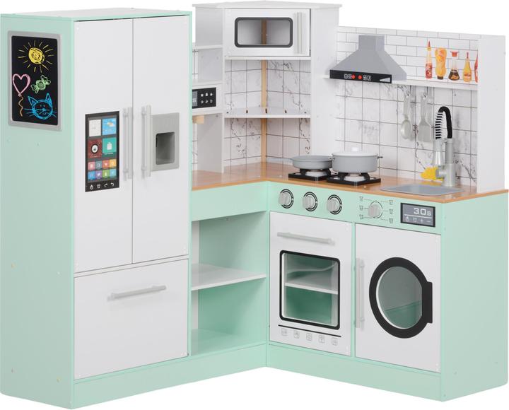 Produktbild Aiyaplay Kinderküche MDF, Edelstahl Grün