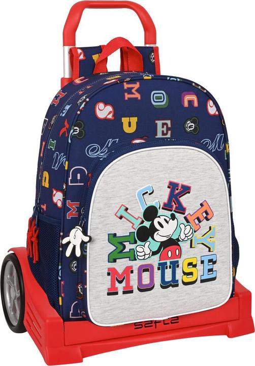 Mickey Mouse Club House Schulrucksack mit Rädern Mickey Mouse Clubhouse Only one Marineblau (33 x 42 x 14 cm) (14 l)