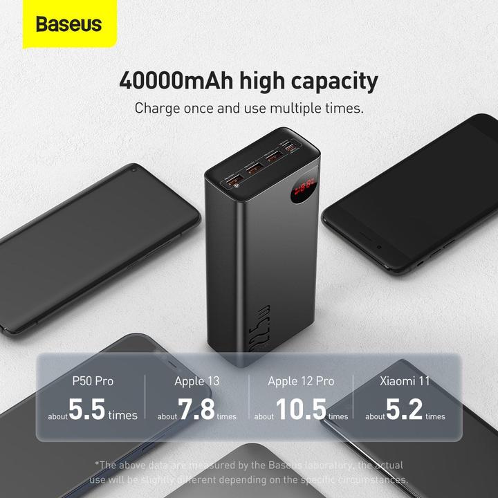 Produktbild Baseus Adaman Digital Display (40000 mAh, 22.50 W, 148 Wh)