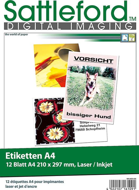 Produktbild Sattleford Etiketten