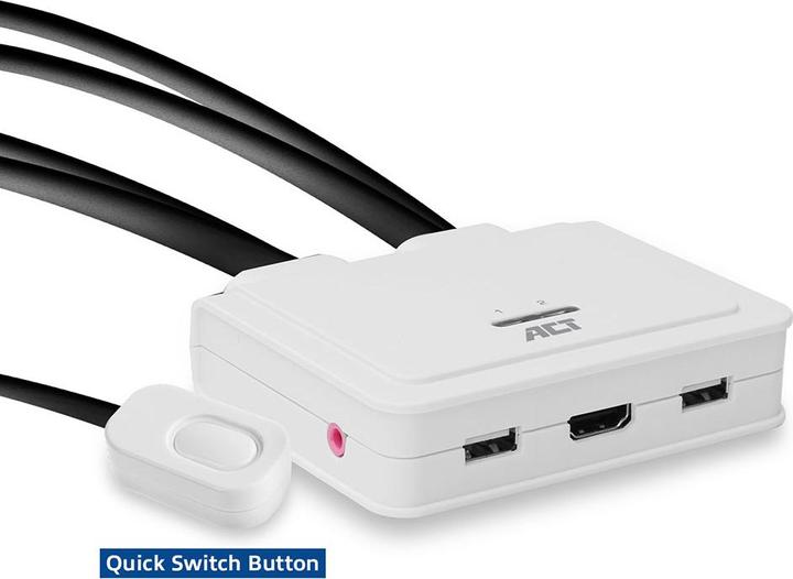 Actual product image AC7910 Keyboard/Video/Mouse (KVM) Switch White