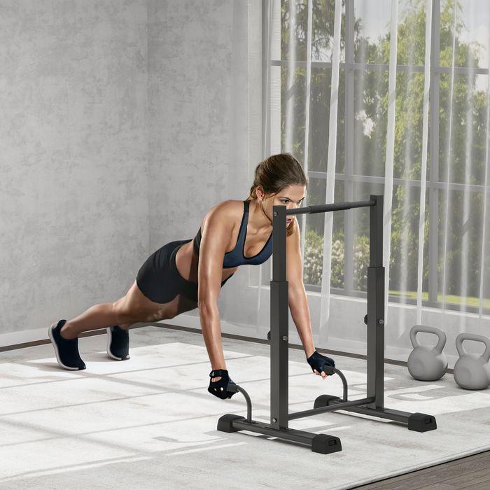 Produktbild Swisshandel24 Dip Barren Dip Station bis 540 kg Höhenverstellbar Fitness-Bar für Zuhause