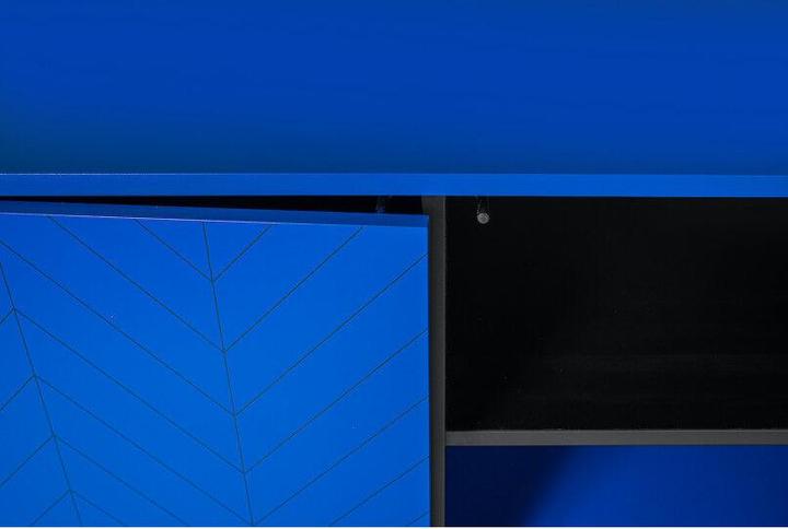 Produktbild Mr.Wood Sideboard Camden Herringbone Blue 175 x 75 cm (175 x 45 x 75 cm)