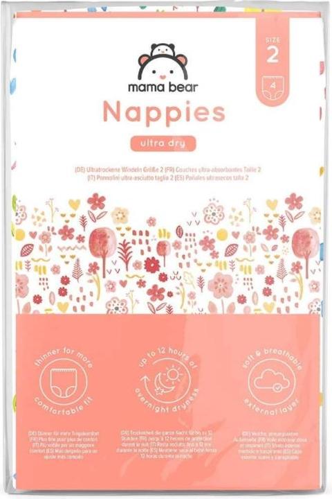 Produktbild Mama Bear Windeln, Grösse 2, 4 Stücke (Gr. 2, 4 Stück)