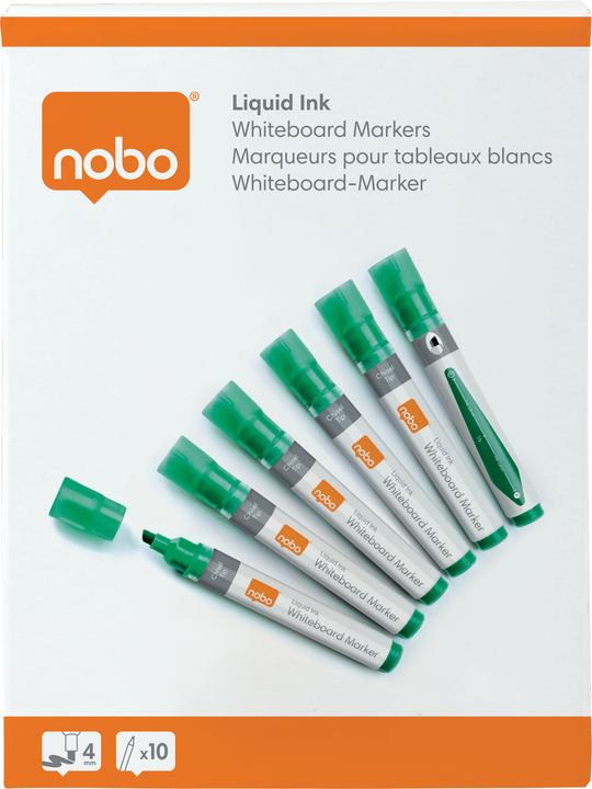 Produktbild Nobo N-Marker Viscom 4mm 1915385 grün 10 Stück (Grün, 4 mm, 10 x)