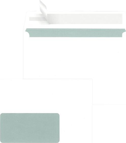 Produktbild Mailmedia Briefumschlag DIN C6, mit Fenster, haftklebend, weiss, 80g/qm, 500 Stück (500 x)