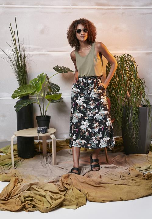 Image du produit Urban Classics Jupe midi en viscose pour femmes (3XL)