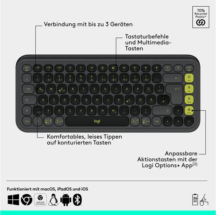 Produktbild Logitech POP Icon Combo (CH, Kabellos)