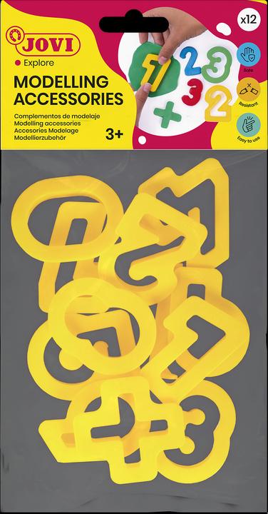 Image du produit Jovi Moules à découper, formes numérotées, sac de suspension avec 12 moules