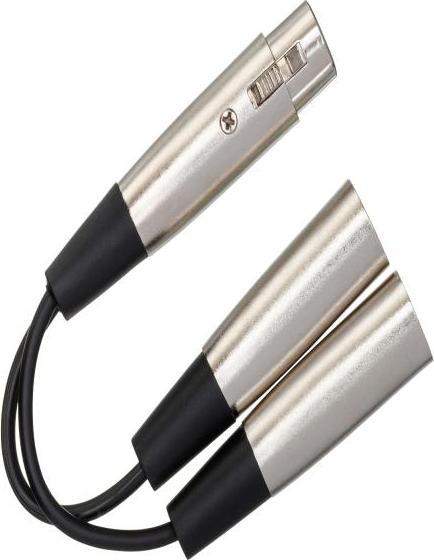 Image du produit Hosa YXM-121 - Câble de séparation en Y XLR3F - XLR3M (0.15 m)