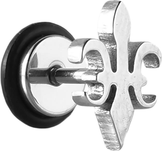 Star Piercing Fake Plug Lilie (ohne Messing, Chirurgenstahl 316L)