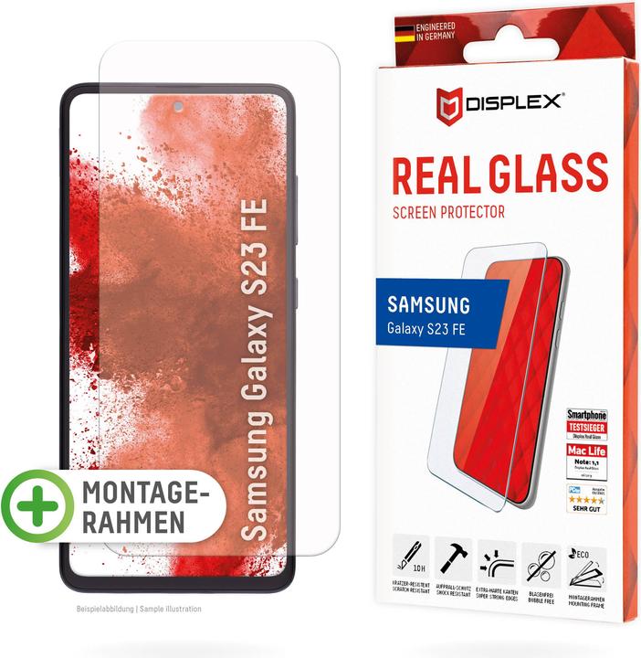 Actual product image Displex Real Glass, 2D Panzerglas (1 Piece, Samsung Galaxy S23 FE)